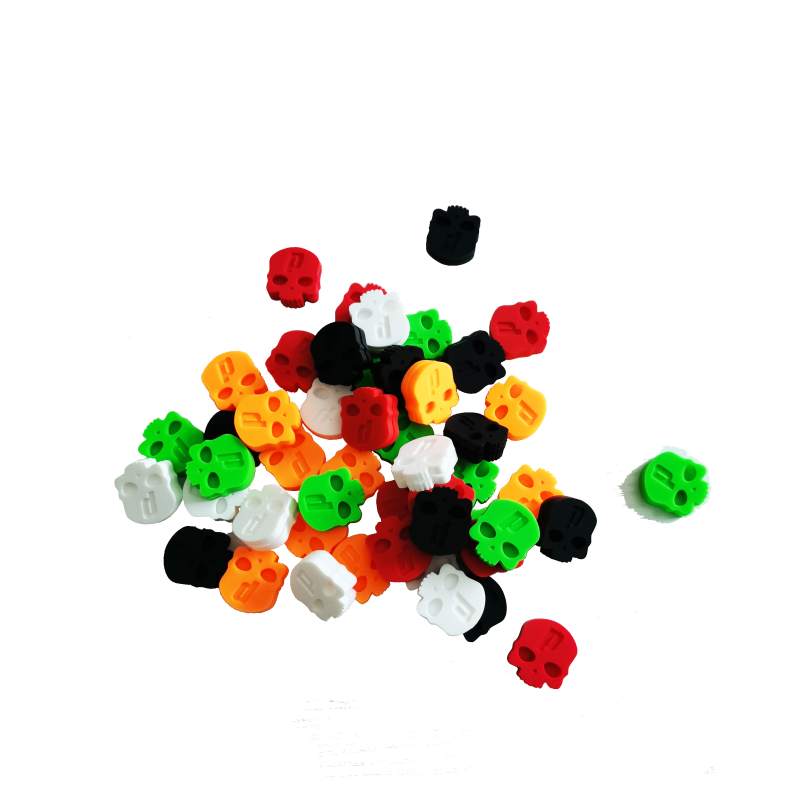 SKULLS DAMPENERS BLISTER 2pc white orange