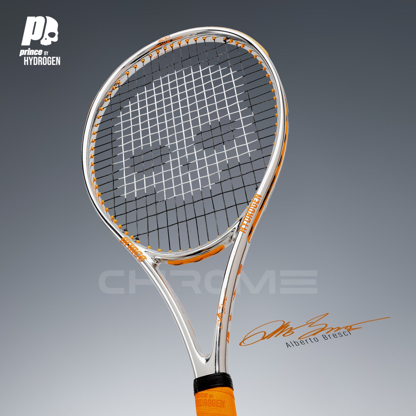 Prince by Hydrogen 限量版 CHROME 100 300G 網球拍(未穿線)